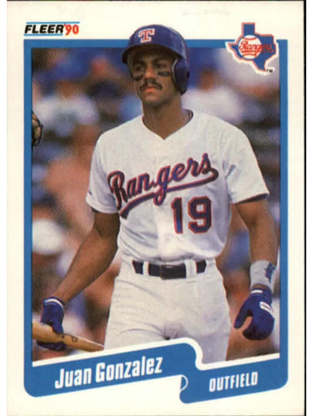 1990 Juan Gonzalez Fleer Baseball Card #297
